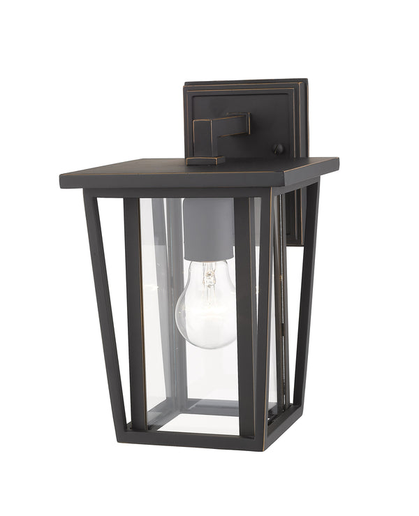 Seoul 1 Light Outdoor Wall Sconce in Oil Rubbed Bronze Finish