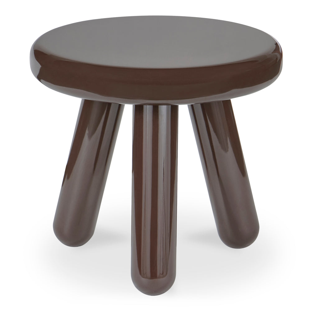 Moe's Joy Accent Table in Dark Brown Lacquer