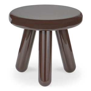 Moe's Joy Accent Table in Dark Brown Lacquer