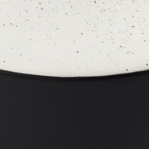 Burton 13.1H Large White and Black Ceramic Jug Vase