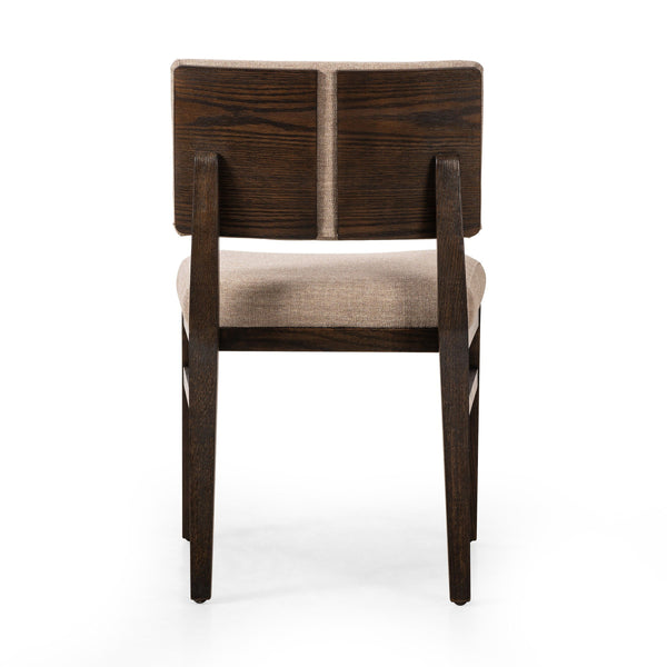 Carlo Dining Chair In Alcala Fawn And Dark Oak And Dark Oak Veneer