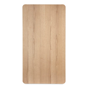 Moe's Round Off Coffee Table Natural Oak with Storage