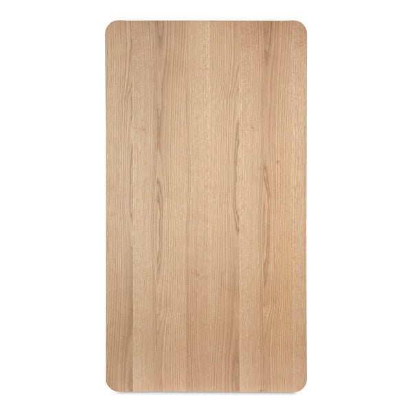 Moe's Round Off Coffee Table Natural Oak with Storage