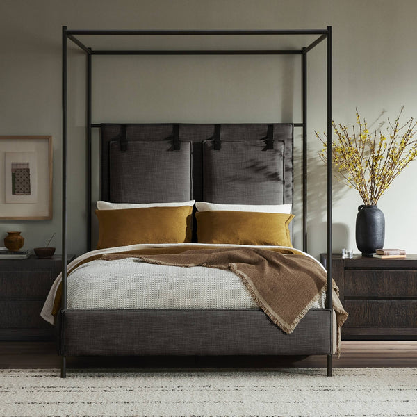 Leigh Canopy Queen Bed - San Remo Ash