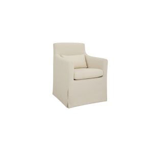 Moe's Lydia Outdoor Slipcover Dining Chair in Cream