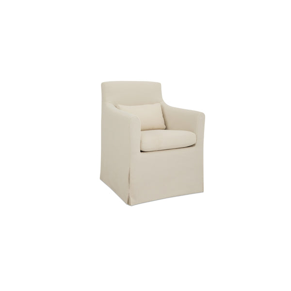 Moe's Lydia Outdoor Slipcover Dining Chair in Cream