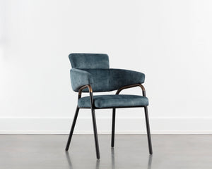 SHARQUI DINING ARMCHAIR - NONO PETROL