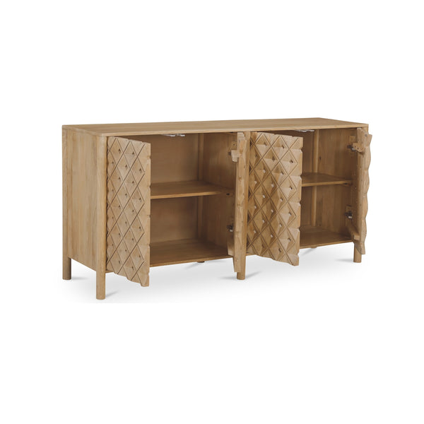 Moe's Fulton 4-Door Sideboard Natural Wood