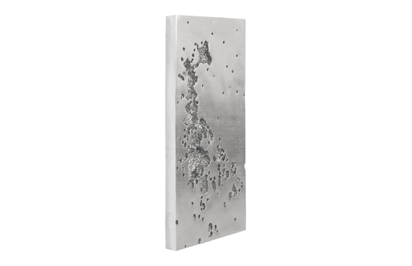 Splotch Wall Art, Silver, Rectangle - A