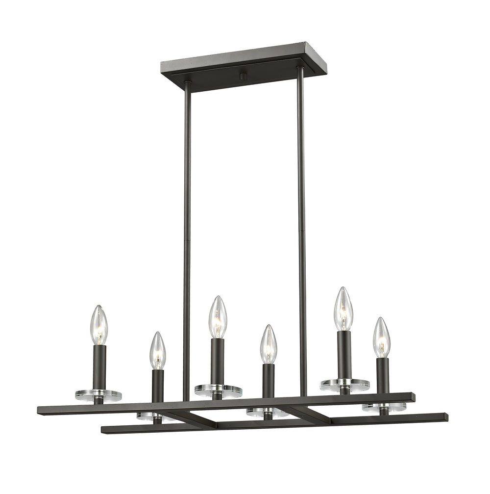 Verona 6 Light Pendant in Bronze Finish