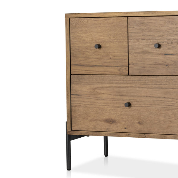 Eaton Nightstand In Amber Oak Resin