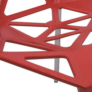 ANKST PAINTED IRON CHAIR - RED