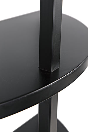 Spago Bookcase, Black Metal