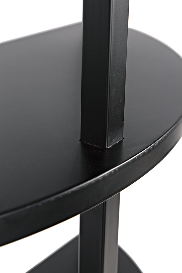 Spago Bookcase, Black Metal