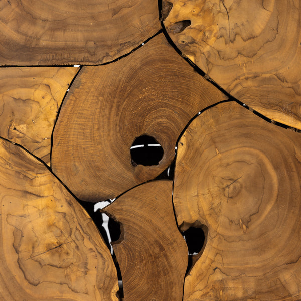 Tomlin Outdoor End Table In Teak Root
