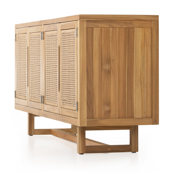 Merit Outdoor Sideboard In Natural Teak