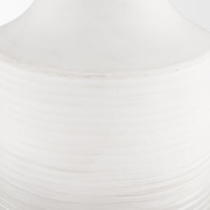 Toru Tall White w/ Grey Ombre Metal Vase