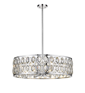 Dealey 8 Light Chandelier in Chrome Finish