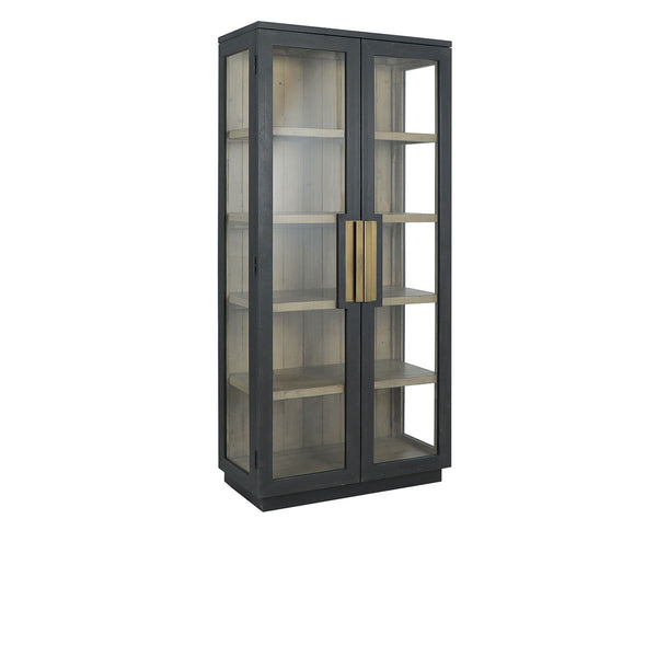 Larson Solid Wood Cabinet with Glass Windows