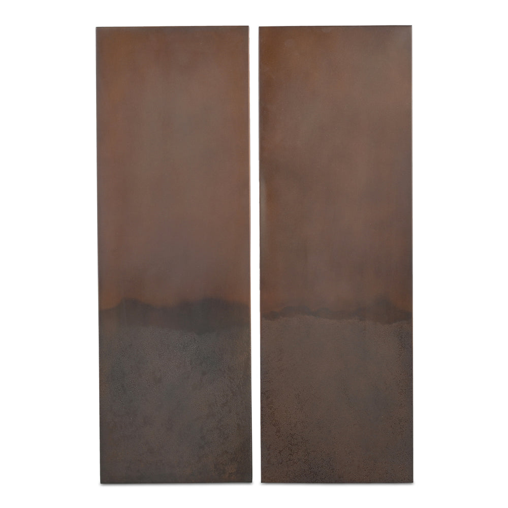 Moe's Smith Wall Décor Bronze Set of Two Panels