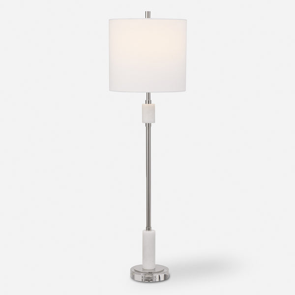 Sussex Nickel Buffet Lamp
