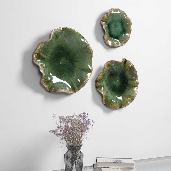 Abella Green Ceramic Wall Decor