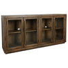Bradley Solid Wood 4Dr Cabinet with Brass Hardware