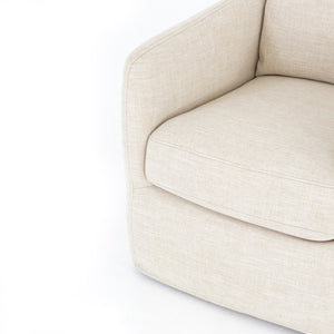 Banks Swivel Chair In Cambric Ivory