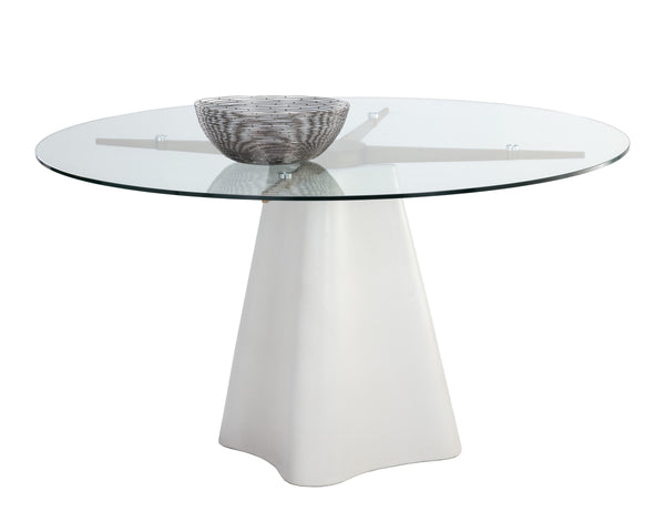 MODA DINING TABLE - WHITE - 55"