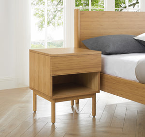 Ria 1 Drawer Nightstand, Caramelized