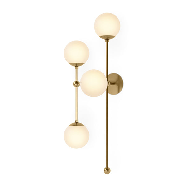 Armstrong 4 L Sconce - Burnished Brass