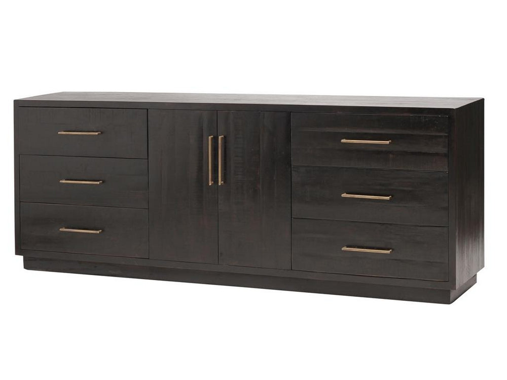 Suki Large Media Console- Burnished Black