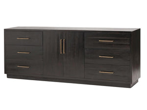 Suki Large Media Console- Burnished Black
