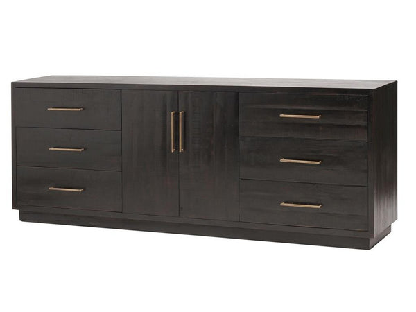 Suki Large Media Console- Burnished Black