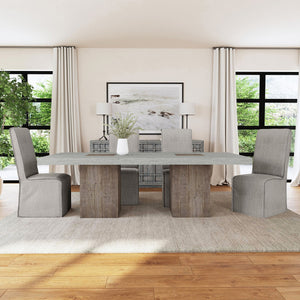 Jordan Upholstered Dining Chair Set of 2 with Slipcovers