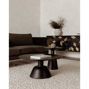 Moe's Nels Coffee Table Black Mango Wood