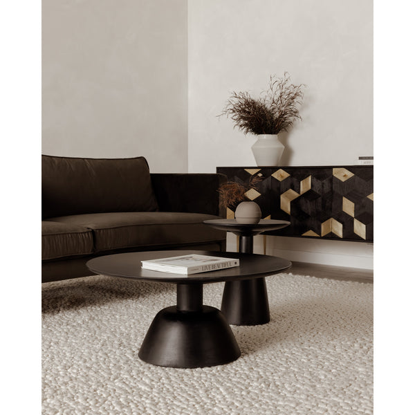 Moe's Nels Coffee Table Black Mango Wood