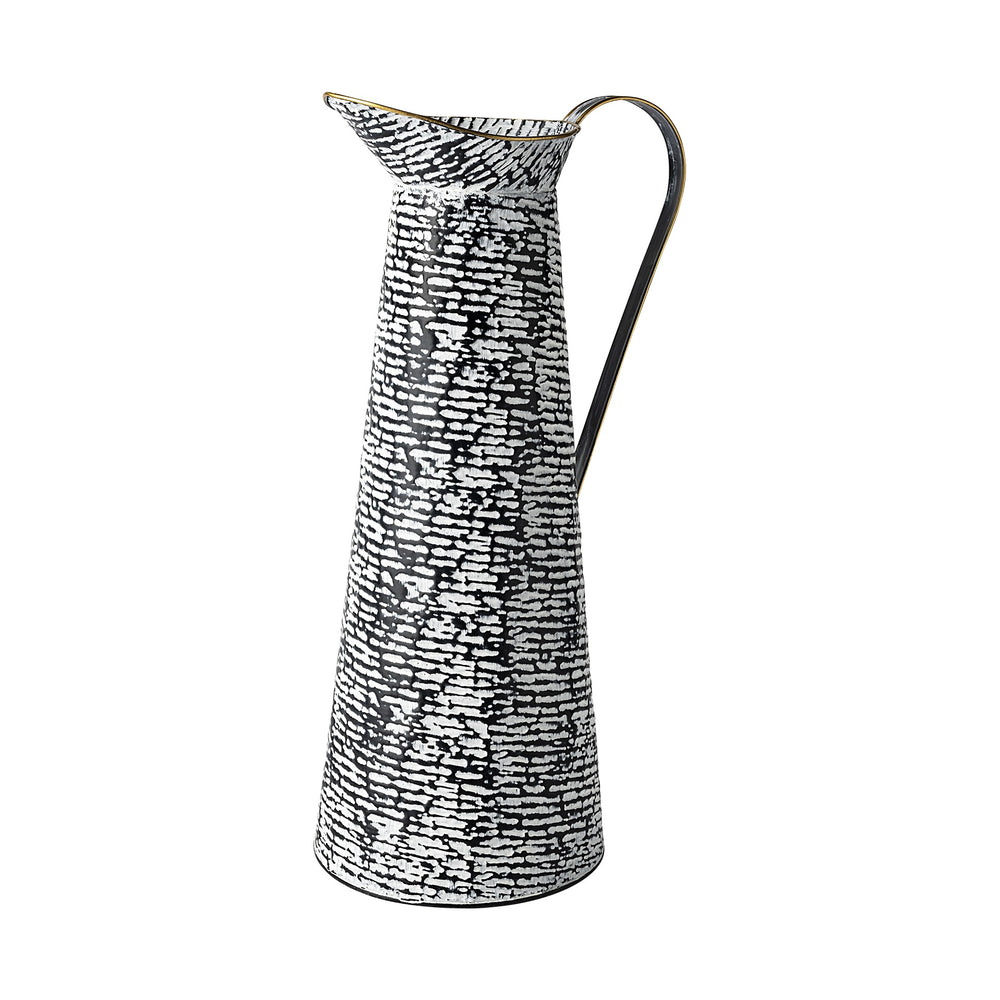 Colette Large Black/White Patterned Vase