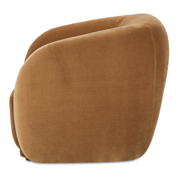 Moe's Faye Accent Chair in Tan Faux Mohair