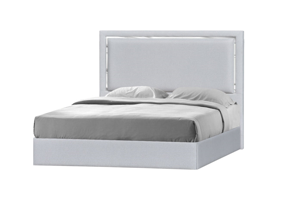 Monet Queen Bed in Silver Grey