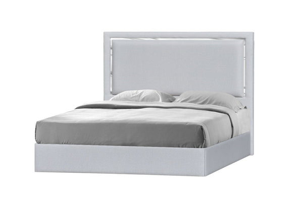 Monet Queen Bed in Silver Grey