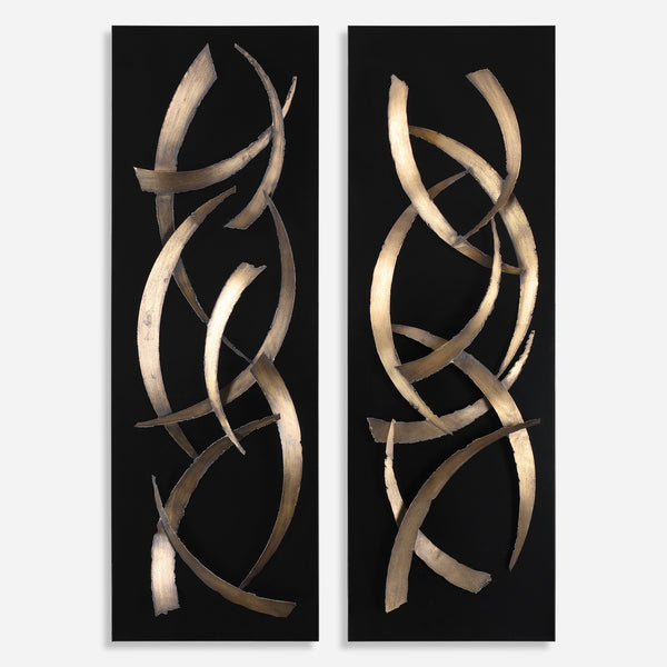 Brushstrokes Metal Wall Panels