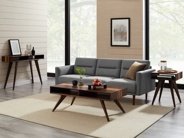 Azara Tiger Console Table, Sable