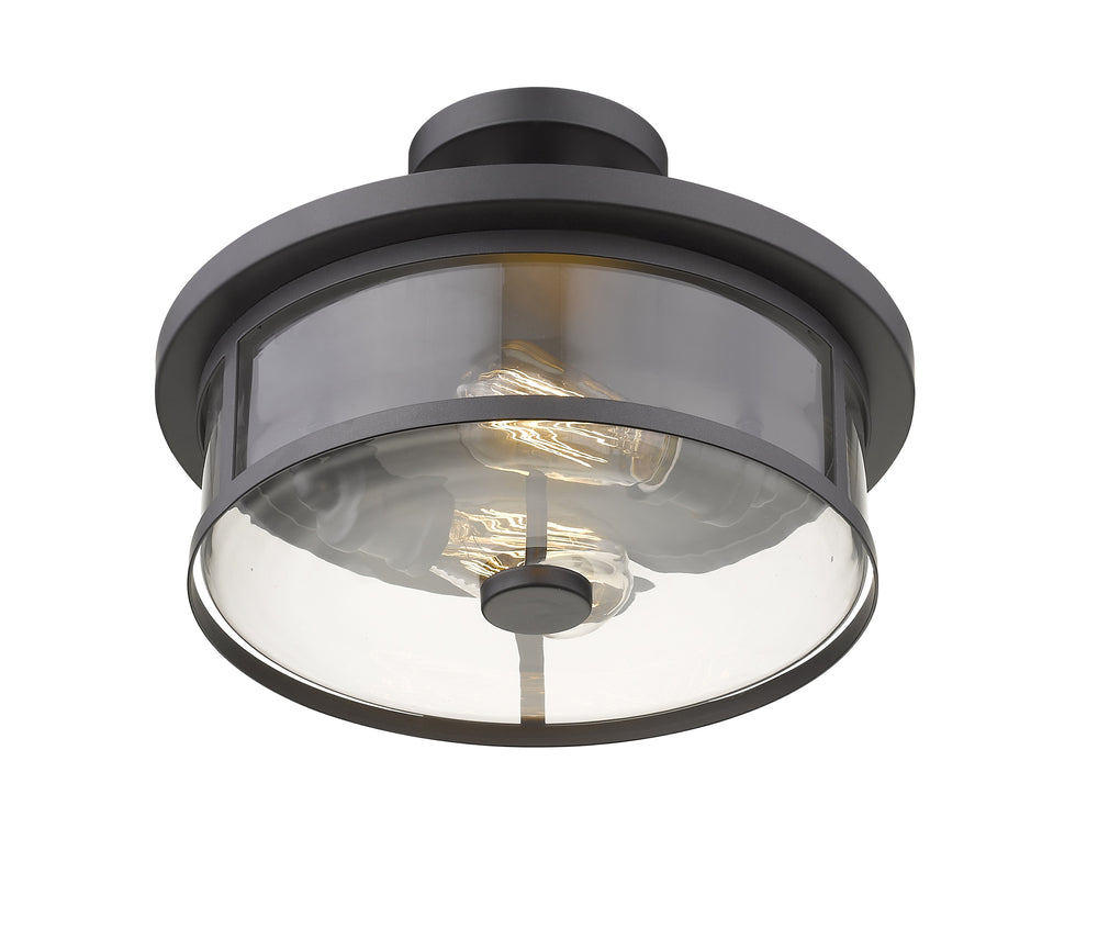 Savannah 2 Light Semi Flush Mount in Bronze Finish