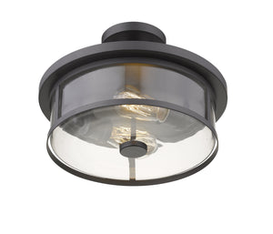 Savannah 2 Light Semi Flush Mount in Bronze Finish