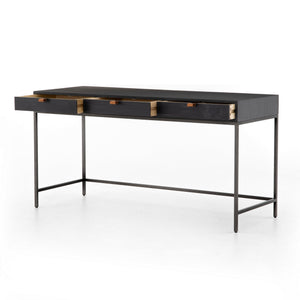 Trey Modular Writing Desk in Black Wash Poplar