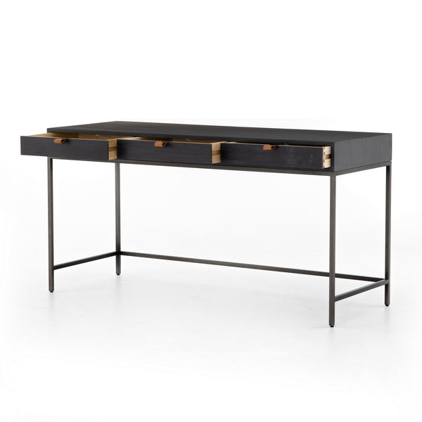 Trey Modular Writing Desk in Black Wash Poplar