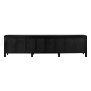 Weston Sideboard, Hand Rubbed Black with Light Brown Trim