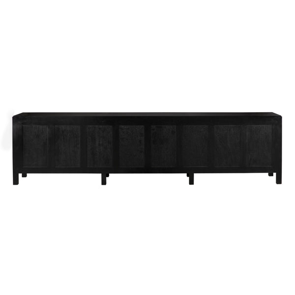 Weston Sideboard, Hand Rubbed Black with Light Brown Trim