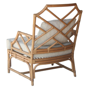 Kara Rattan Accent Arm Chair In Canary Brown 